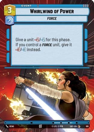 Whirlwind of Power (Hyperspace Foil) | Foil (818)  [Legends of the Force]