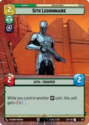 Sith Legionnaire (Hyperspace Foil) | Foil (821)  [Legends of the Force]