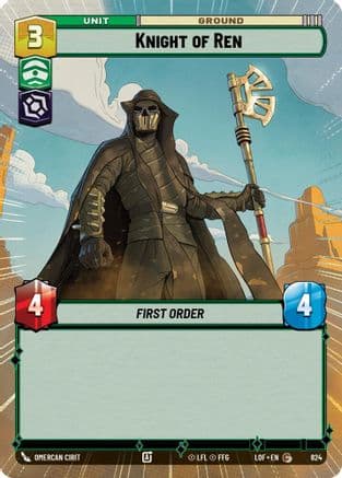 Knight of Ren (Hyperspace Foil) | Foil (824)  [Legends of the Force]