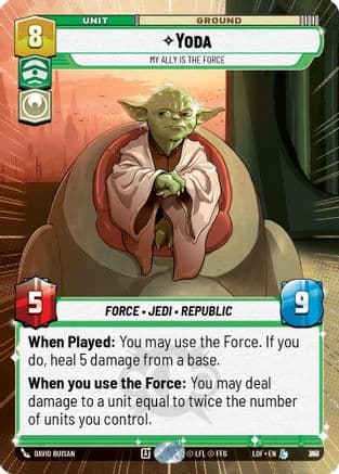 Yoda - My Ally is the Force (Hyperspace Foil) | Foil (841)  [Legends of the Force]
