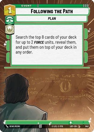 Following the Path (Hyperspace Foil) | Foil (843)  [Legends of the Force]