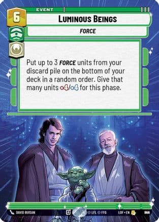 Luminous Beings (Hyperspace Foil) | Foil (844)  [Legends of the Force]