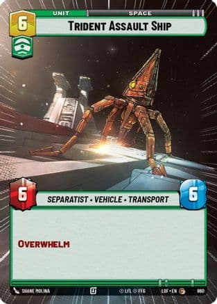 Trident Assault Ship (Hyperspace Foil) | Foil (860)  [Legends of the Force]