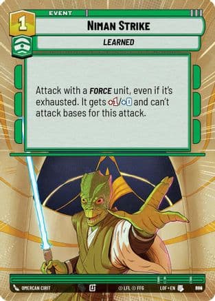 Niman Strike (Hyperspace Foil) | Foil (864)  [Legends of the Force]