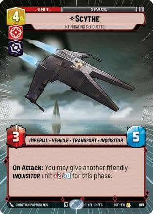 Scythe - Intimidating Silhouette (Hyperspace Foil) | Foil (875)  [Legends of the Force]