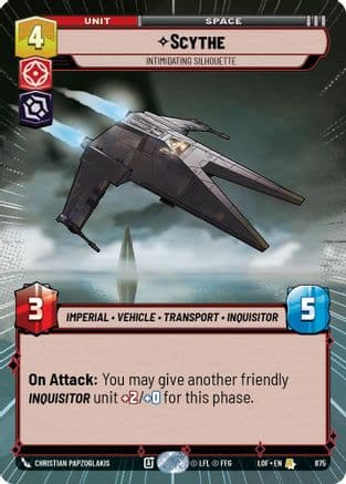 Scythe - Intimidating Silhouette (Hyperspace Foil) | Foil (875)  [Legends of the Force]