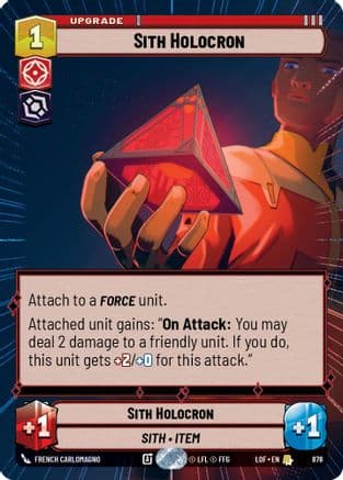 Sith Holocron (Hyperspace Foil) | Foil (878)  [Legends of the Force]