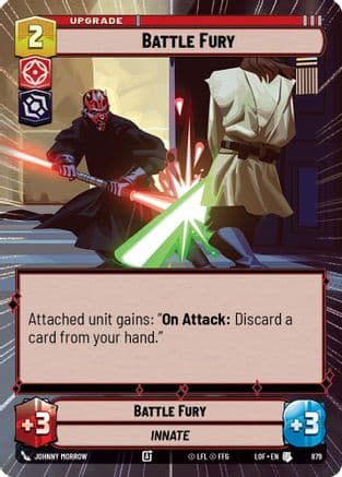 Battle Fury (Hyperspace Foil) | Foil (879)  [Legends of the Force]