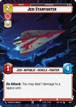 Jedi Starfighter (Hyperspace Foil) | Foil (884)  [Legends of the Force]