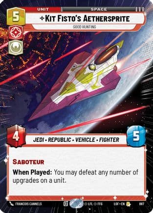 Kit Fisto's Aethersprite - Good Hunting (Hyperspace Foil) | Foil (887)  [Legends of the Force]