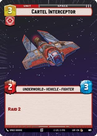 Cartel Interceptor (Hyperspace Foil) | Foil (897)  [Legends of the Force]