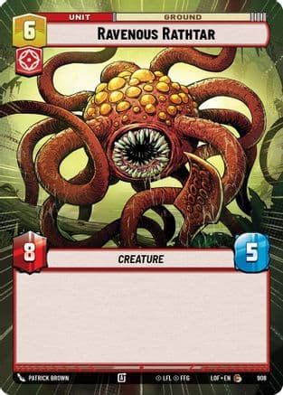 Ravenous Rathtar (Hyperspace Foil) | Foil (908)  [Legends of the Force]