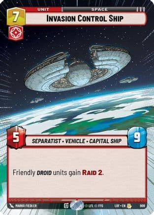 Invasion Control Ship (Hyperspace Foil) | Foil (909)  [Legends of the Force]