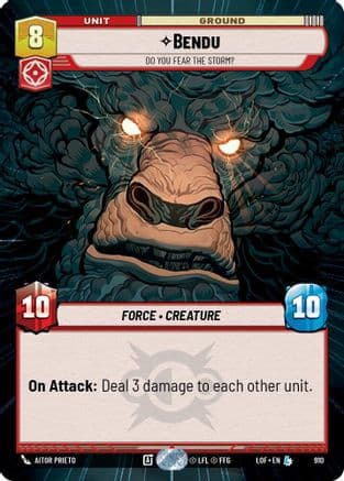 Bendu - Do You Fear the Storm? (Hyperspace Foil) | Foil (910)  [Legends of the Force]