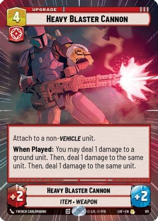 Heavy Blaster Cannon (Hyperspace Foil) | Foil (911)  [Legends of the Force]
