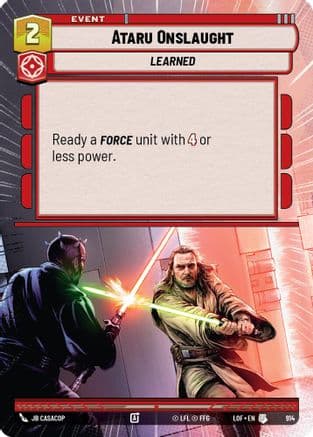 Ataru Onslaught (Hyperspace Foil) | Foil (914)  [Legends of the Force]
