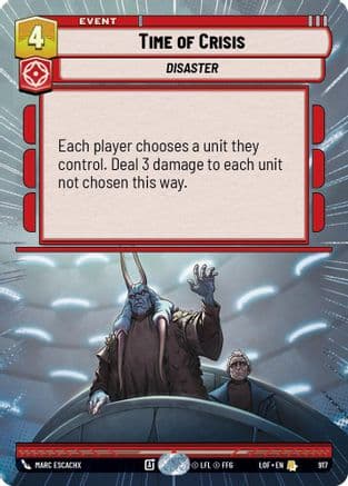 Time of Crisis (Hyperspace Foil) | Foil (917)  [Legends of the Force]