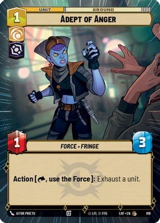 Adept of Anger (Hyperspace Foil) | Foil (918)  [Legends of the Force]