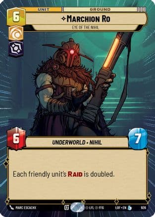 Marchion Ro - Eye of the Nihil (Hyperspace Foil) | Foil (926)  [Legends of the Force]