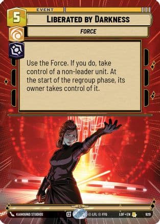 Liberated by Darkness (Hyperspace Foil) | Foil (929)  [Legends of the Force]