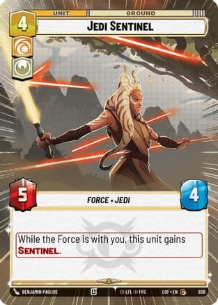 Jedi Sentinel (Hyperspace Foil) | Foil (936)  [Legends of the Force]