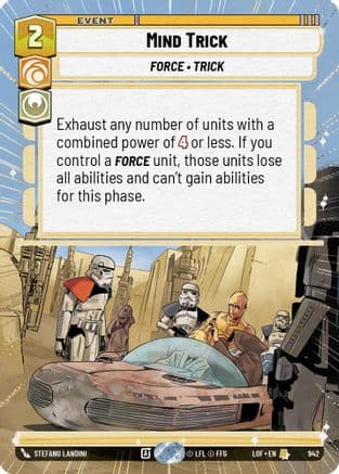 Mind Trick (Hyperspace Foil) | Foil (942)  [Legends of the Force]