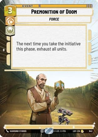 Premonition of Doom (Hyperspace Foil) | Foil (943)  [Legends of the Force]