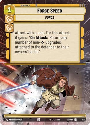 Force Speed (Hyperspace Foil) | Foil (945)  [Legends of the Force]