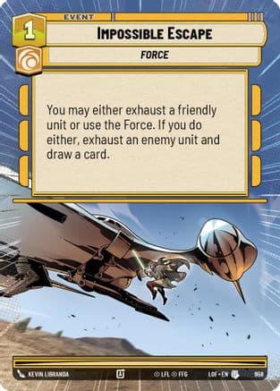 Impossible Escape (Hyperspace Foil) | Foil (958)  [Legends of the Force]