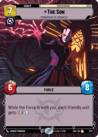 The Son - Embodiment of Darkness (Hyperspace Foil) | Foil (977)  [Legends of the Force]