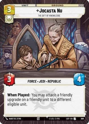 Jocasta Nu - The Gift of Knowledge (Hyperspace Foil) | Foil (988)  [Legends of the Force]