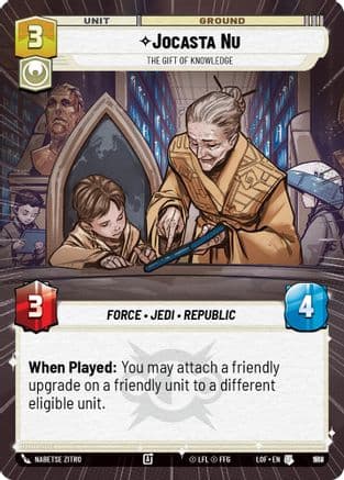 Jocasta Nu - The Gift of Knowledge (Hyperspace Foil) | Foil (988)  [Legends of the Force]
