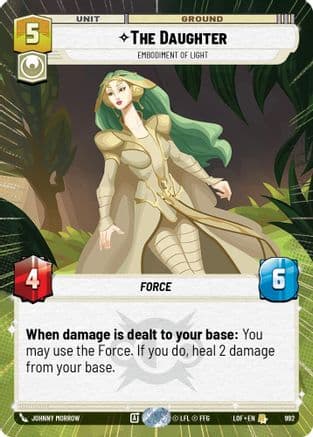 The Daughter - Embodiment of Light (Hyperspace Foil) | Foil (992)  [Legends of the Force]