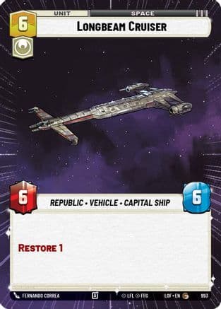 Longbeam Cruiser (Hyperspace Foil) | Foil (993)  [Legends of the Force]