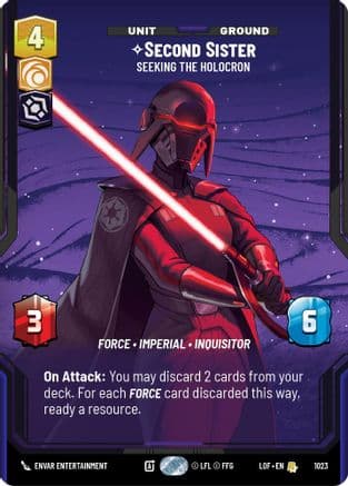 Second Sister - Seeking the Holocron (Prestige) |  (1023)  [Legends of the Force]