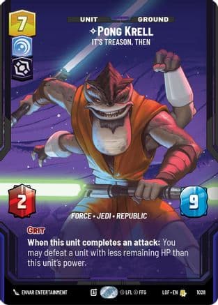 Pong Krell - It's Treason, Then (Prestige) |  (1028)  [Legends of the Force]