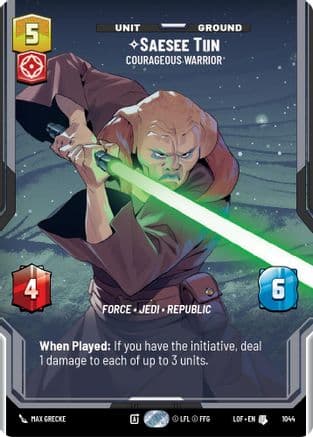 Saesee Tiin - Courageous Warrior (Prestige) |  (1044)  [Legends of the Force]