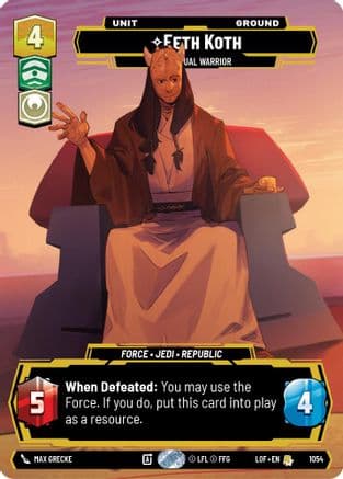 Eeth Koth - Spiritual Warrior (Prestige) |  (1054)  [Legends of the Force]