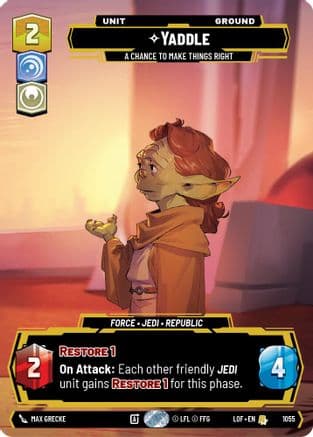 Yaddle - A Chance To Make Things Right (Prestige) |  (1055)  [Legends of the Force]