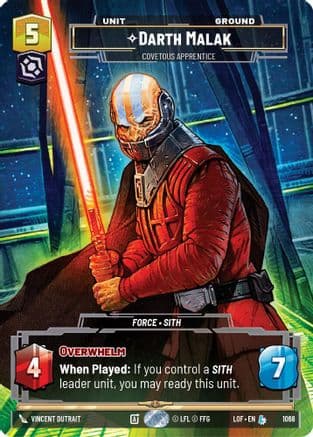 Darth Malak - Covetous Apprentice (Prestige) |  (1068)  [Legends of the Force]