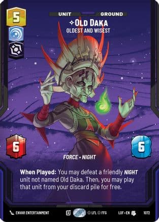 Old Daka - Oldest and Wisest (Prestige Foil) | Foil (1072)  [Legends of the Force]