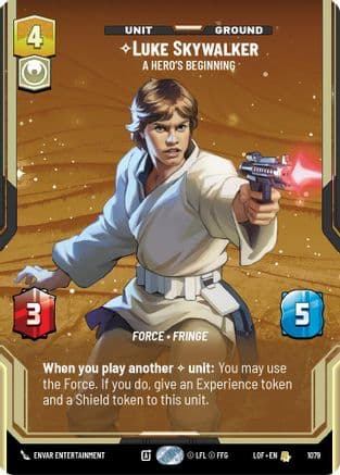 Luke Skywalker - A Hero's Beginning (Prestige Foil) | Foil (1079)  [Legends of the Force]