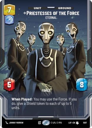 Priestesses of the Force - Eternal (Prestige Foil) | Foil (1087)  [Legends of the Force]