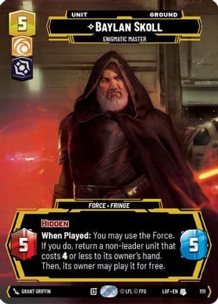 Baylan Skoll - Enigmatic Master (Prestige Foil) | Foil (1111)  [Legends of the Force]
