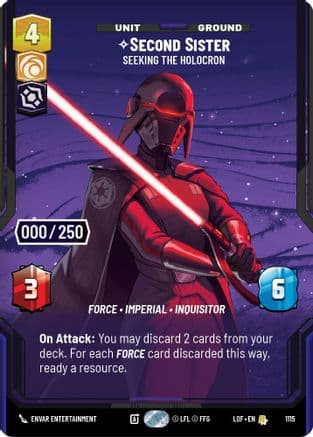 Second Sister - Seeking the Holocron (Serialized) | Foil (1115)  [Legends of the Force]