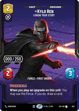 Kylo Ren - I Know Your Story (Serialized) | Foil (1122)  [Legends of the Force]