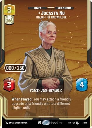 Jocasta Nu - The Gift of Knowledge (Serialized) | Foil (1130)  [Legends of the Force]