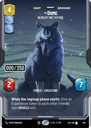 Dume - Redeem the Future (Serialized) | Foil (1134)  [Legends of the Force]