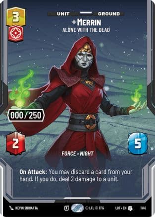 Merrin - Alone with the Dead (Serialized) | Foil (1140)  [Legends of the Force]