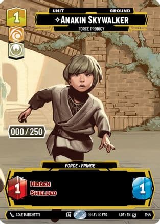 Anakin Skywalker - Force Prodigy (Serialized) | Foil (1144)  [Legends of the Force]